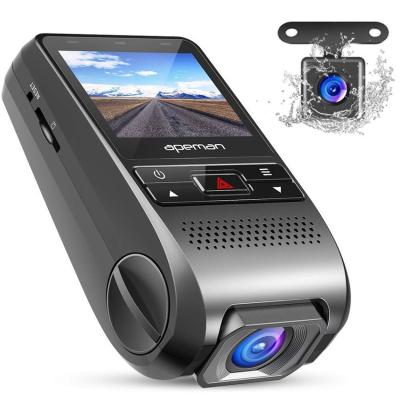 China Best Small NIGHT VISION Dash Camera Car DVR HD 1080P Hidden Dash Cam Front And Rear With GPS Dual Lens for sale