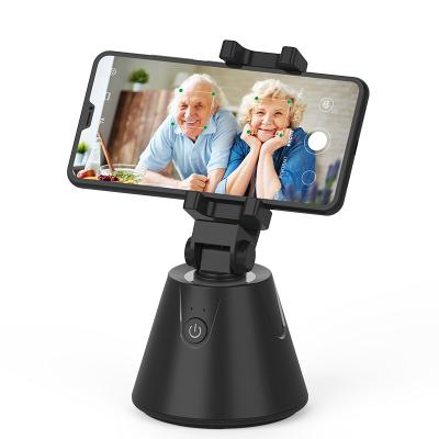 China 360 AI Auto Tracking Face Tracking Live Vlog Video Smart Shooting Mobile Phone Holder Auto Self Stick Rotation Smart Cell Phone Holder for sale