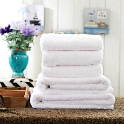 China Disposable Cotton 5 Star Custom Cheap Hotel Face And White Bath Towels Set for sale