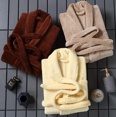 China Customized Hotel Microfiber Breathable Hot Cheap Mens Womens Plain Soft Bathrobes for sale