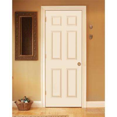 China Hotel Decoration Soundproof Internal Door Bedroom WPC Waterproof Solid PVC Interior Wooden Doors for sale