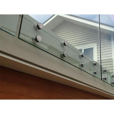 China High Quality Indoor Modern Villa Staircase Decking Standoff Railings With Laminated Glass for sale