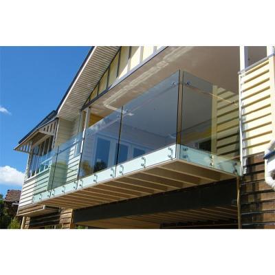 China Modern Decking Balustrade Modern Simplicity Frameless Glass Decking Balustrades for sale