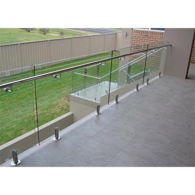 China Modern Frameless Deck Bracket Railing Glass Fencing Brackets Spigots On Sale for sale