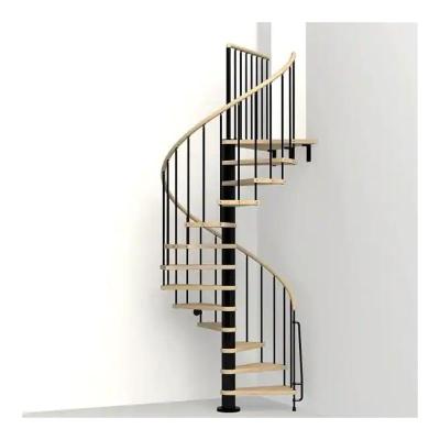 China Factory Direct Sale Contemporary Exterior Galvanized Powder Coated Carbon Steel Spiral Stairs for sale