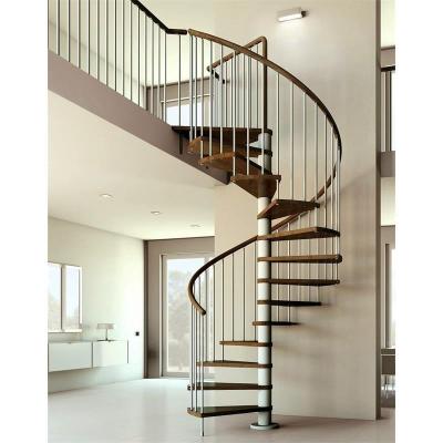 China Outdoor Contemporary Metal Staircase Carbon Stainless Steel Steel Spiral Stairs for sale