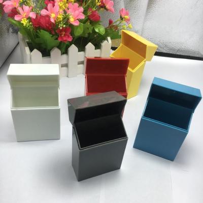 China Wholesale Pure Color Cigarette Tin Cases Dispenser Display Plastic Cigarette Holder Custom Smoking Box for sale