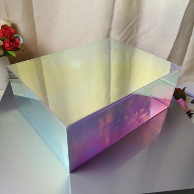 China Display Shinning Acrylic Box Color Acrylic Showcase for sale