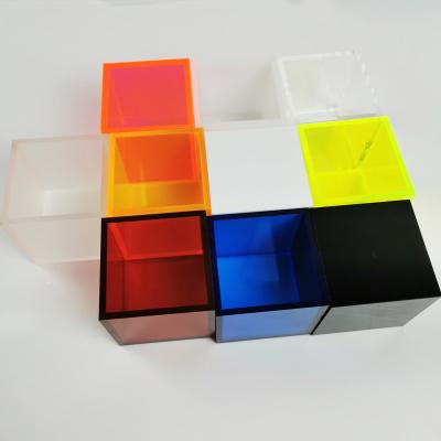 China China Guang Dong Shenzhen Factory Transparent Plastic Colored Decorative Home Storage Customized Clear Acrylic Box for sale