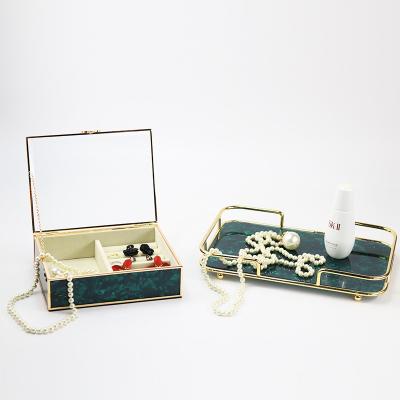 China Jewelry Organizer Box Rings Earrings and Accessories Storage Case 24 Grid Display Rack Jewelry Display Tray D00033 Large for sale