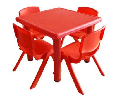 China Eco-Friendly Wholesale Modern Square Material Medium Large Kids Plastic Table for sale