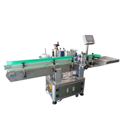 China 2022 food pet plastic mineral water bottle labeling machine vertical automatic label outer packaging labeling machine for sale