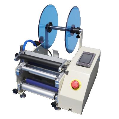 China Food Manual Labeling Machine For Round Bottles Semi Automatic Labeling Machine Label Applicator for sale