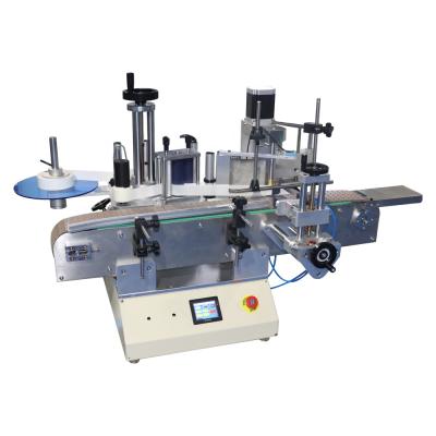 China New Design 2022 Full Automatic Desktop Food Cylinder Round Bottle Labeling Machine for sale