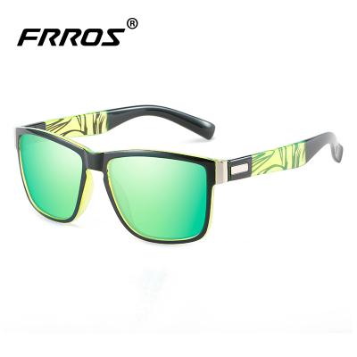 China Sports sunglasses FRROS 9518 fashion shades colorful sunglasses new can logo printed outdoor sports polarized sunglasses 2022 for sale