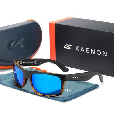 China Popular sports sunglasses KAENON fashion polarized luxury colorful driving sunglasses wholesale kn0616 2021 new sun glass shades for sale