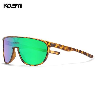 China One Piece Sun Glasses Mirror Coating Shades Mens Sunglasses KD218 Sports Sunglasses KDEAM TR90 Frame Material for sale