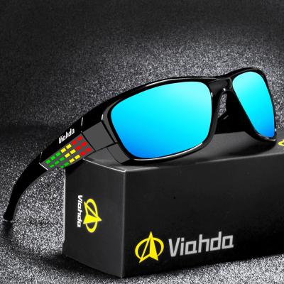 China Polarized Sports Sunglasses VIAHDA Brand Design Sunglasses Men New Shape Male Eyewear Sun Glass Travel Oculos Fishing for sale