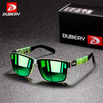 China Fashion Sunglasses DUBERY Brand Classic D518 Sports Polarized Sun Glass Men Women Wholesale Custom Logo Square Glass Sunglasses for sale