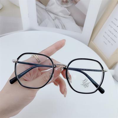 China 0859 2021 Fashion Design Computer Glass Metal Frame Optical Glass Anti-blue Light Filter Glasses for sale