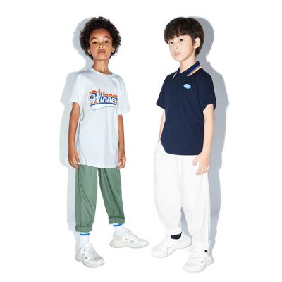 China 2022 Factory Wholesale Custom Made Kids Solid Color Cotton Boys Jogger Organic Pants QUICK DRY for sale