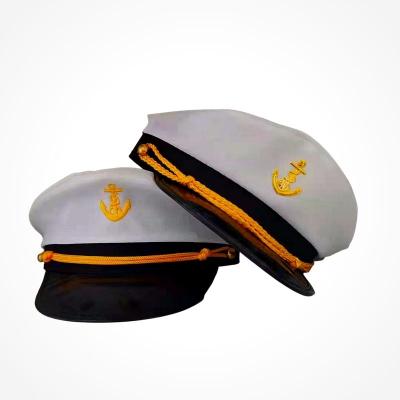 China Verified Cheap Price Fashion Sailor Ship Yacht Boat Captain Hat Cosplay Sailor Hat for sale