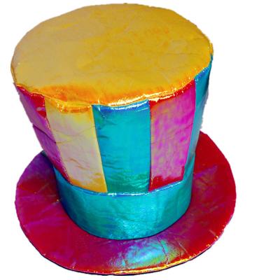 China Colorful Party Hats Adults Magic Clown Character Circus Top Hats Fancy Dress Halloween Christmas for sale