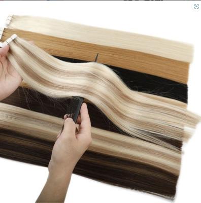 China Wholesale Seamless Invisible Injection Virgin Remy Blonde Double Drawn Tape In Hair Extensions 100 Raw Cambodian Vietnamese Indian Hair for sale