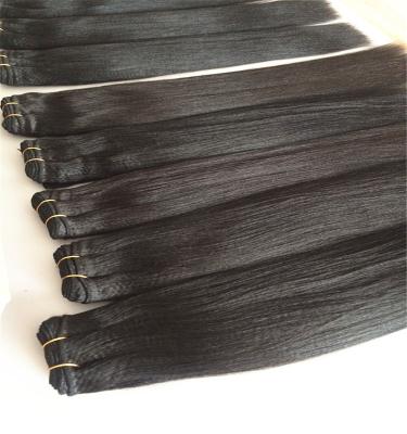 China Yaki Mink Hair Products for Color Women Remy Light Yaki Straight Weft Perm Braiding Raw Human Natural Hair Extensions Weave Bundles for sale