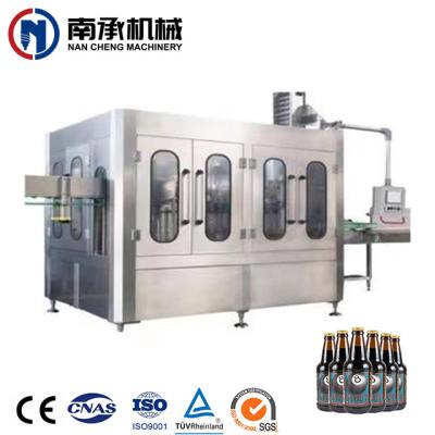 China Automatic 8-8-1 Beverage Bottle Filling Machine / Beer Glass Beverage Filling Machine /isobaric Filling for sale