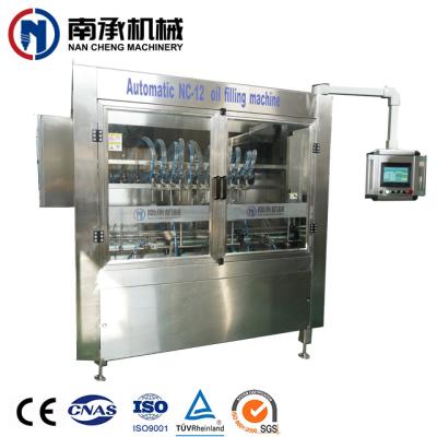 China Food Stainless Steel Large Capacity Chemical Industry Automatic Linear Daily Filling Machine For Cosmetic Liquid Cream And Oil for sale