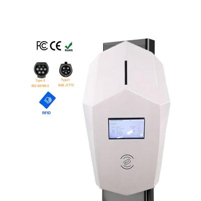 China Electric Vehicle Leval 2 EV Charger Wallbox 7KW 32A FAST Charging Type 1 - 2 RFID Occp EV Charger Station Electric Car Charging Battery for sale