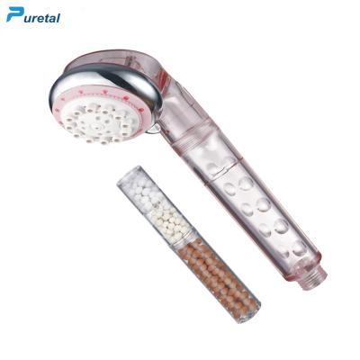 China Amazon Hot Sale 15 Steps Brass Shower Head Easy Operation Portable Shower Filter for sale