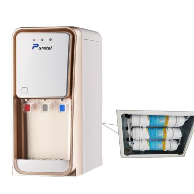 China Household New Model Hot And Cold RO System 3 Tap Water Dispenser for sale