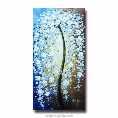 China Modern High Metallic Heavy Texture Hotel Decoration Canvas Art Flower Paintings for sale