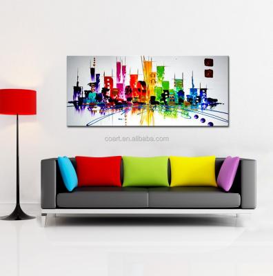 China Hot Sale Abstract Building Oil Paintings for sale