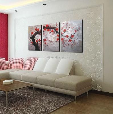 China Modern flower handmade oil painting ready to hang for sale