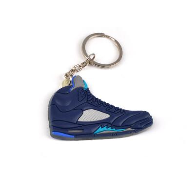 China 2D Jordan PVC Promotional Custom Soft Rubber Shoe Sneaker Key Chain Charms for sale