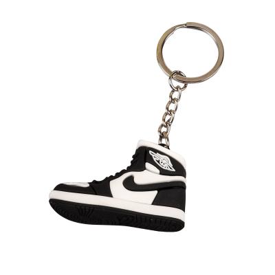 China Promotional Custom Mini Jordan 1 PVC 3D Soft Rubber Shoe Sneaker Key Chain Charms for sale