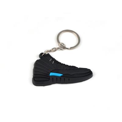 China 2D Jordan PVC Promotional Custom Soft Rubber Shoe Sneaker Key Chain Charms for sale