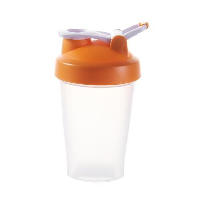 China Stocked Wholesale Custom Logo 400ml Gym Protein Shaker Bottle Shaker Plastic Cup for sale