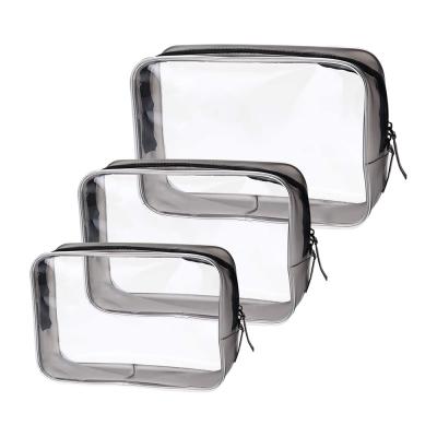 China Wholesale Fashion Waterproof Small Travel Clear PVC Women Make Up Cosmetic Bag for sale