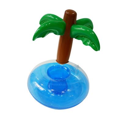 China Outdoor Pool Stocked Floating Drink Holder Inflatable Cup Holder for sale