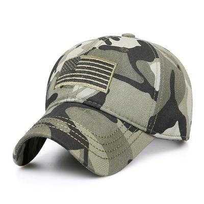 China Agriculture custom logo camouflage cotton outdoor baseball cap for men and women for sale