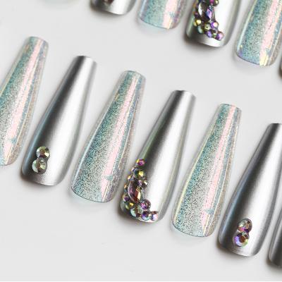 China Eco-friendly material artificial nails nail tips coffin nail stiletto fake tips 0070 fake nail tips for sale