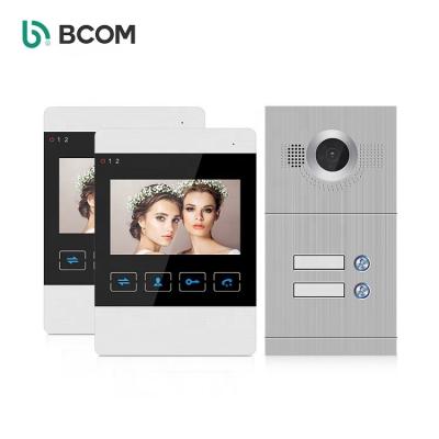 China Smart 2 Wire Video Intercom Integrated Doorphone Indoor Station Multi Camera Unit Door Phone Kit for sale