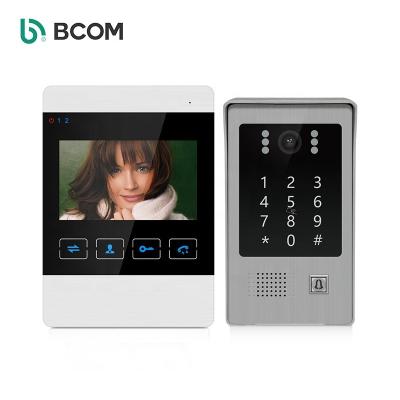 China wird Built-in Smart Video Intercom Door Phone Intercom Kit 4 Intercom Muti-function Security Intercom Camera COM Doorbell System for sale