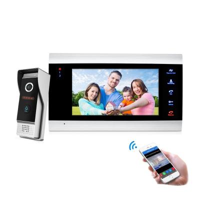 China Built-in camera color video door phone intercom with Tuya APP for remote control Android/IOS villa mobile phone for sale