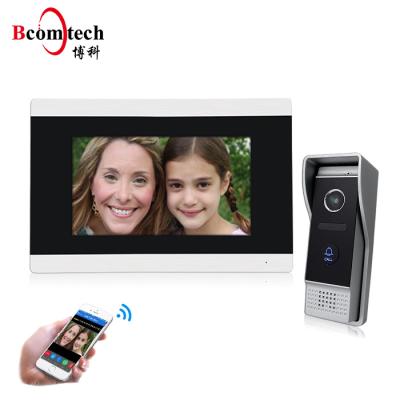 China Smart Video Villa Apartment Home IP WiFi Doorbell Door Phone Open IOS Android APP Control 87710+87203 for sale