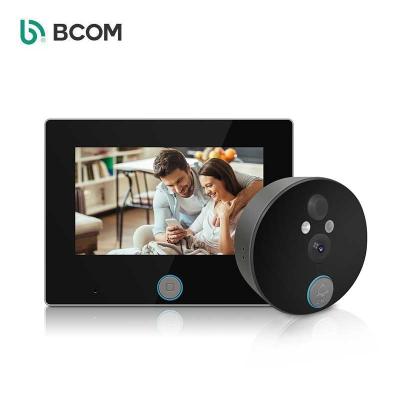 China Built-in HD camera digital video door viewer support Tuya App OEM factory direct sale door peephone for sale